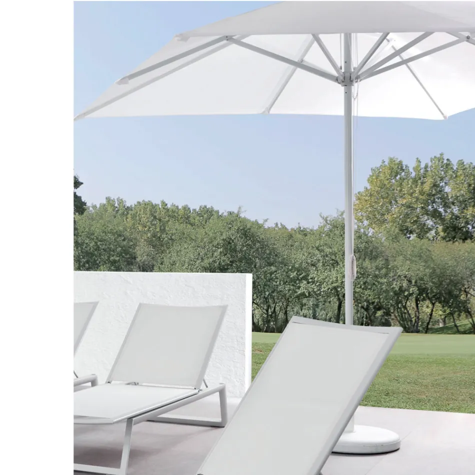 Outdoor Parasol with Aluminium Structure and Acrylic Fabric - Jayce Viadurini