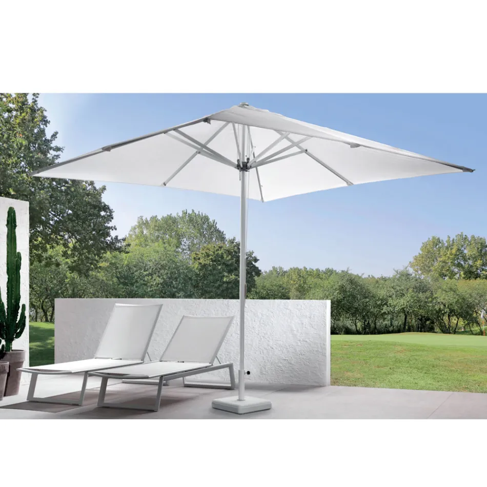 Outdoor Parasol with Aluminium Structure and Acrylic Fabric - Jayce Viadurini