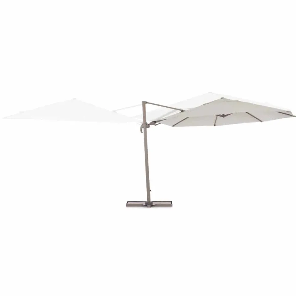 Outdoor Umbrella Diameter 3,5m in Polyester with Aluminium Pole - Linfa Viadurini