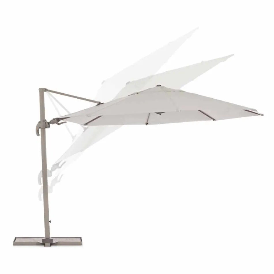 Outdoor Umbrella Diameter 3,5m in Polyester with Aluminium Pole - Linfa Viadurini