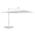Outdoor Umbrella in Polyester with White Aluminium Structure - Zinica Viadurini