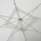 Outdoor Umbrella in Polyester with White Aluminium Structure - Zinica Viadurini