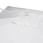 Outdoor Umbrella in Polyester with White Aluminium Structure - Zinica Viadurini