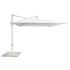 Outdoor Umbrella in Polyester with White Aluminium Structure - Zinica Viadurini
