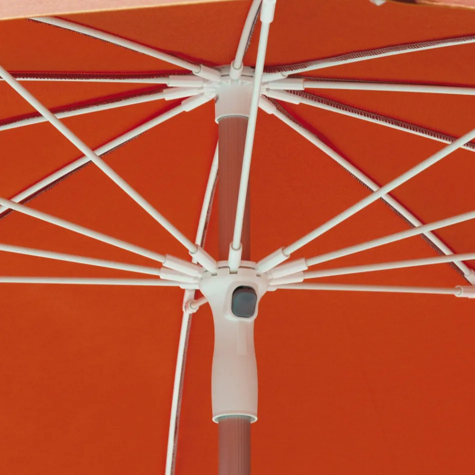 Outdoor Fabric Umbrella with Design Aluminium Structure - Leroy Viadurini