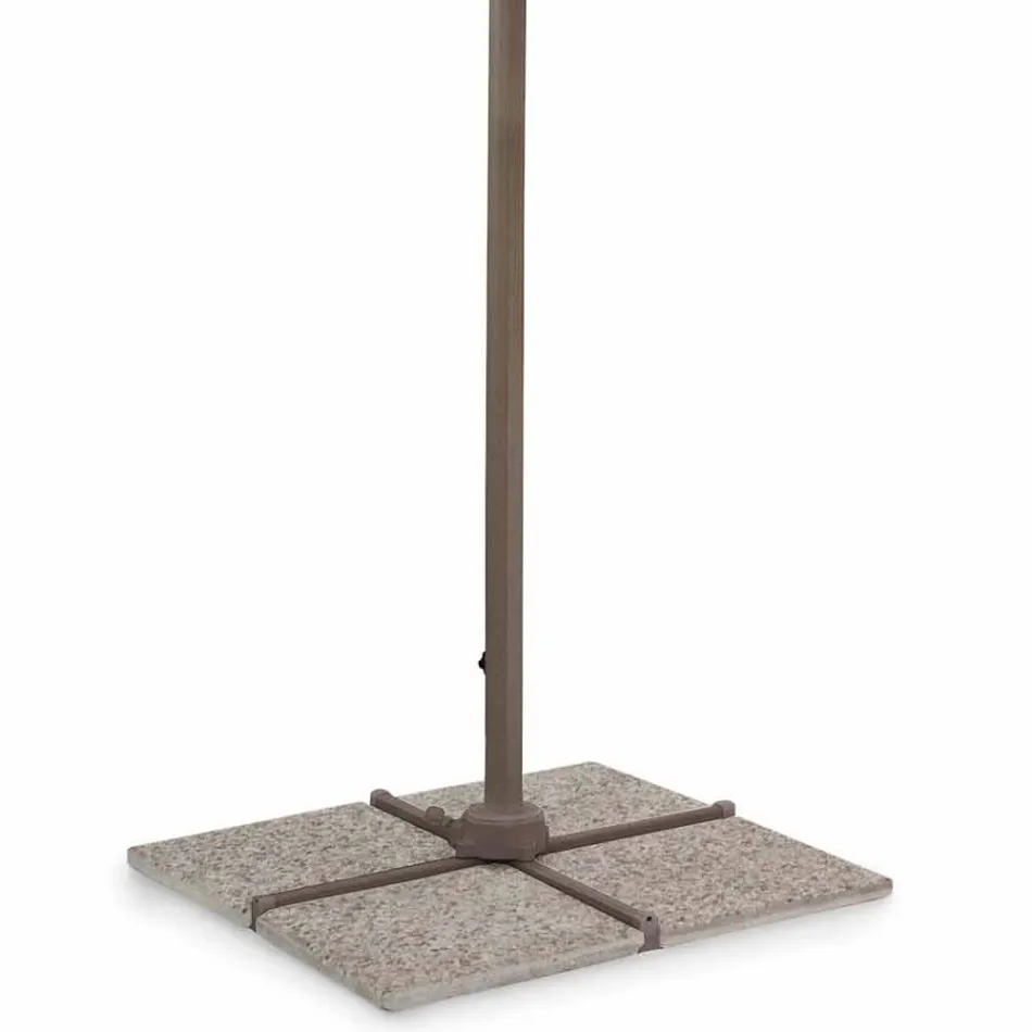 3x4 Garden Umbrella in Polyester with Aluminium Structure - Texas Viadurini