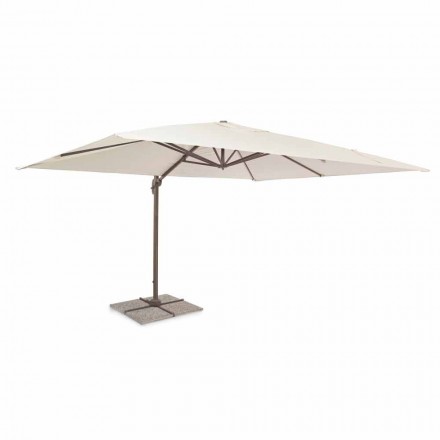 3x4 Garden Umbrella in Polyester with Aluminium Structure - Texas Viadurini