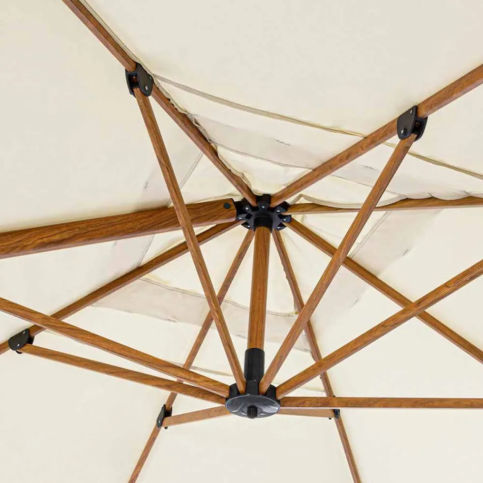 3x4m Garden Umbrella in Aluminium and Polyester, Homemotion - Marco Viadurini