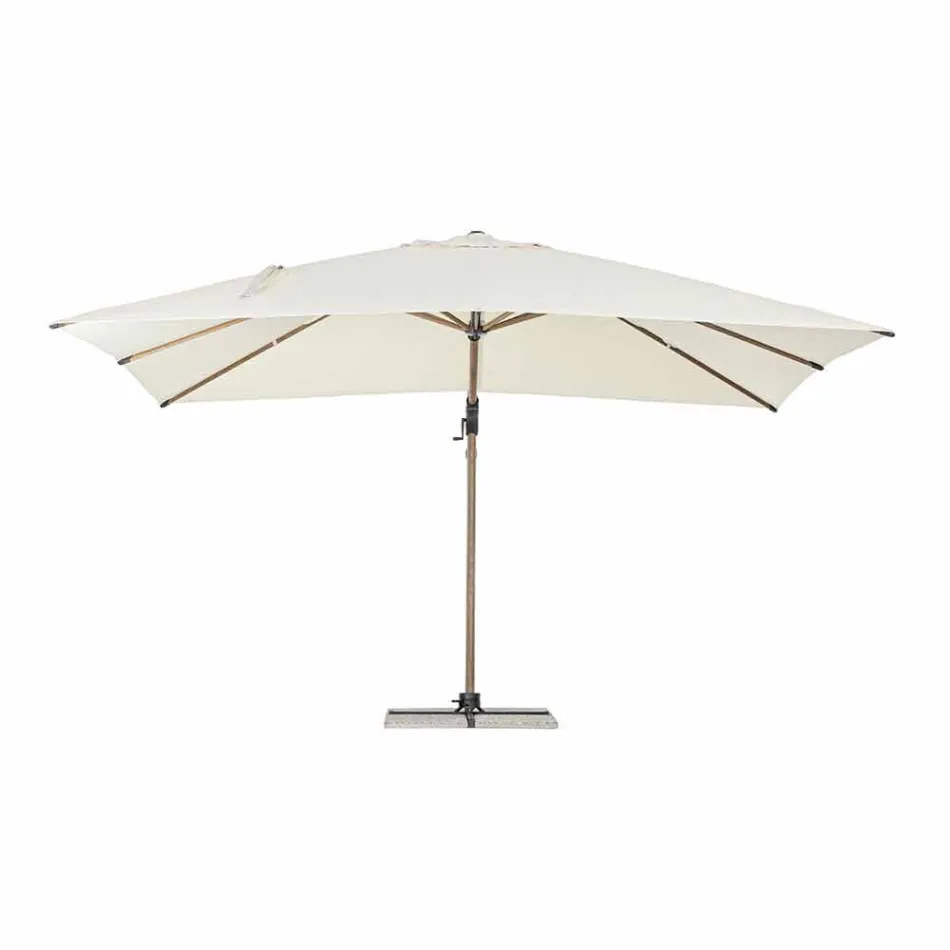 3x4m Garden Umbrella in Aluminium and Polyester, Homemotion - Marco Viadurini