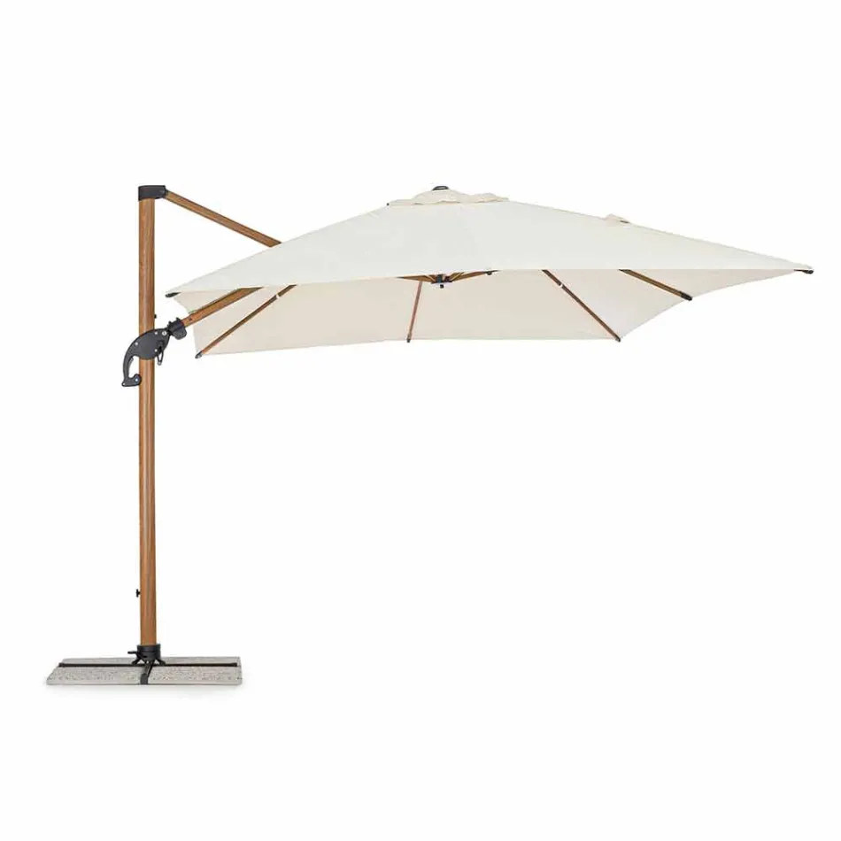 3x4m Garden Umbrella in Aluminium and Polyester, Homemotion - Marco Viadurini