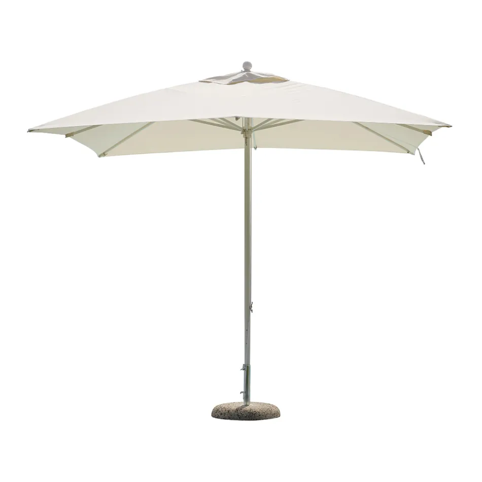 Garden Umbrella with Colored Cloth and Aluminium Structure - Norbert Viadurini