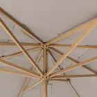 Garden Umbrella with Dove Grey Polyester Canvas 3x4 m, Homemotion - Lucius Viadurini