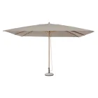 Garden Umbrella with Dove Grey Polyester Canvas 3x4 m, Homemotion - Lucius Viadurini