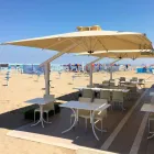 Garden Umbrella in White or Anthracite Aluminium 300x200 cm - Lapillo Viadurini