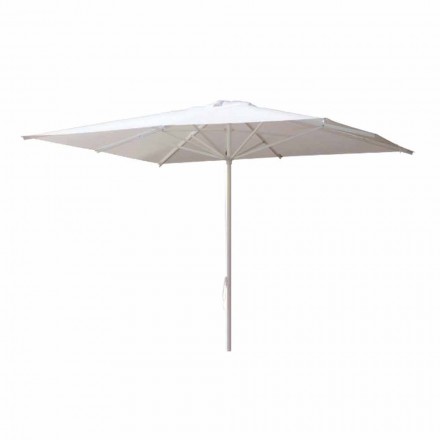 Garden Umbrella in Acrylic Fabric and Aluminium Made in Italy - Solero Viadurini