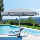 Garden Umbrella with Fabric Cover and Aluminium Structure - Adrielle Viadurini