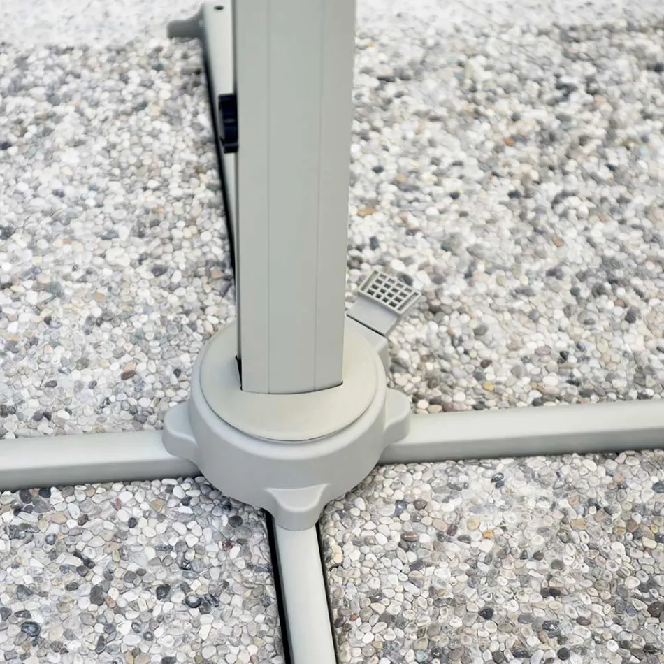 Polyester Umbrella with Handle and Side Pole - Nexa Viadurini