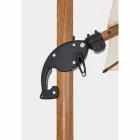 3x3 Outdoor Umbrella in Aluminium with Beige Polyester Fabric - Leano Viadurini