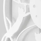 Large Modern Design Wall Clock Round Colored Decorated - Cat Viadurini