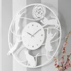 Large Modern Design Wall Clock Round Colored Decorated - Cat Viadurini