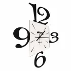 Design Wall Clock in Black Iron or Aluminium Made in Italy - Prospi Viadurini