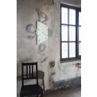Design Wall Clock in Black Iron or Aluminium Made in Italy - Prospi Viadurini