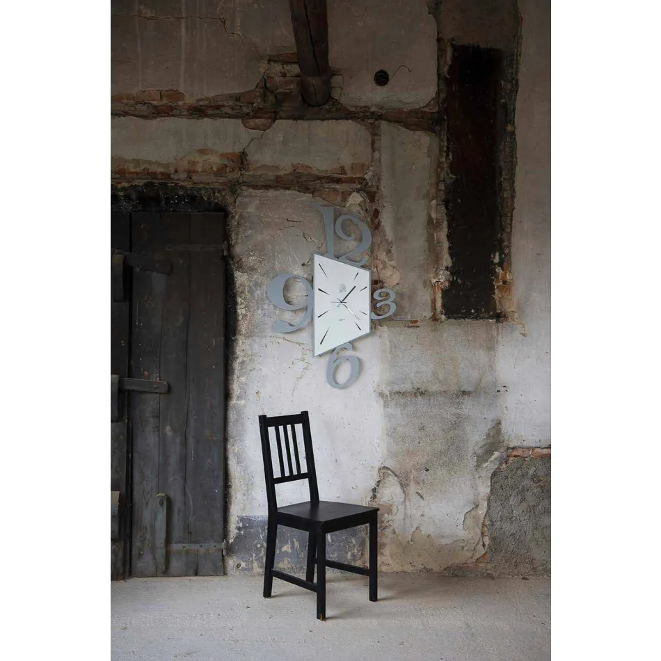 Design Wall Clock in Black Iron or Aluminium Made in Italy - Prospi Viadurini