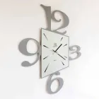 Design Wall Clock in Black Iron or Aluminium Made in Italy - Prospi Viadurini