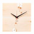 Square Wall Clock in Oak, Pine or Walnut Wood Made in Italy - Bethel