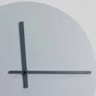 Round Wall Clock of Modern Design Grey and Blue Made in Italy - Umbriel Viadurini