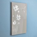 Brown Design Wall Clock in Wood and Rectangular Plexiglass - Silene