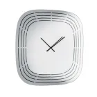Cesira Mirrored Glass Wall Clock with Laser Engravings Made in Italy Viadurini