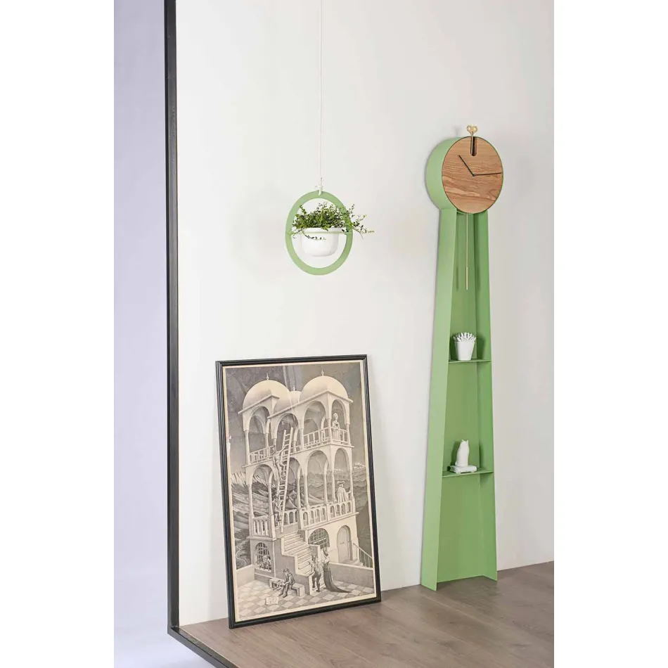 Design Pendulum Clock with Steel Structure Made in Italy - Pendolino Viadurini