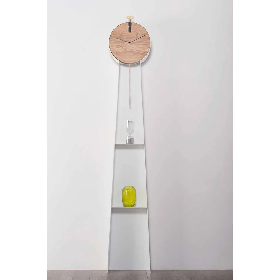 Design Pendulum Clock with Steel Structure Made in Italy - Pendolino Viadurini