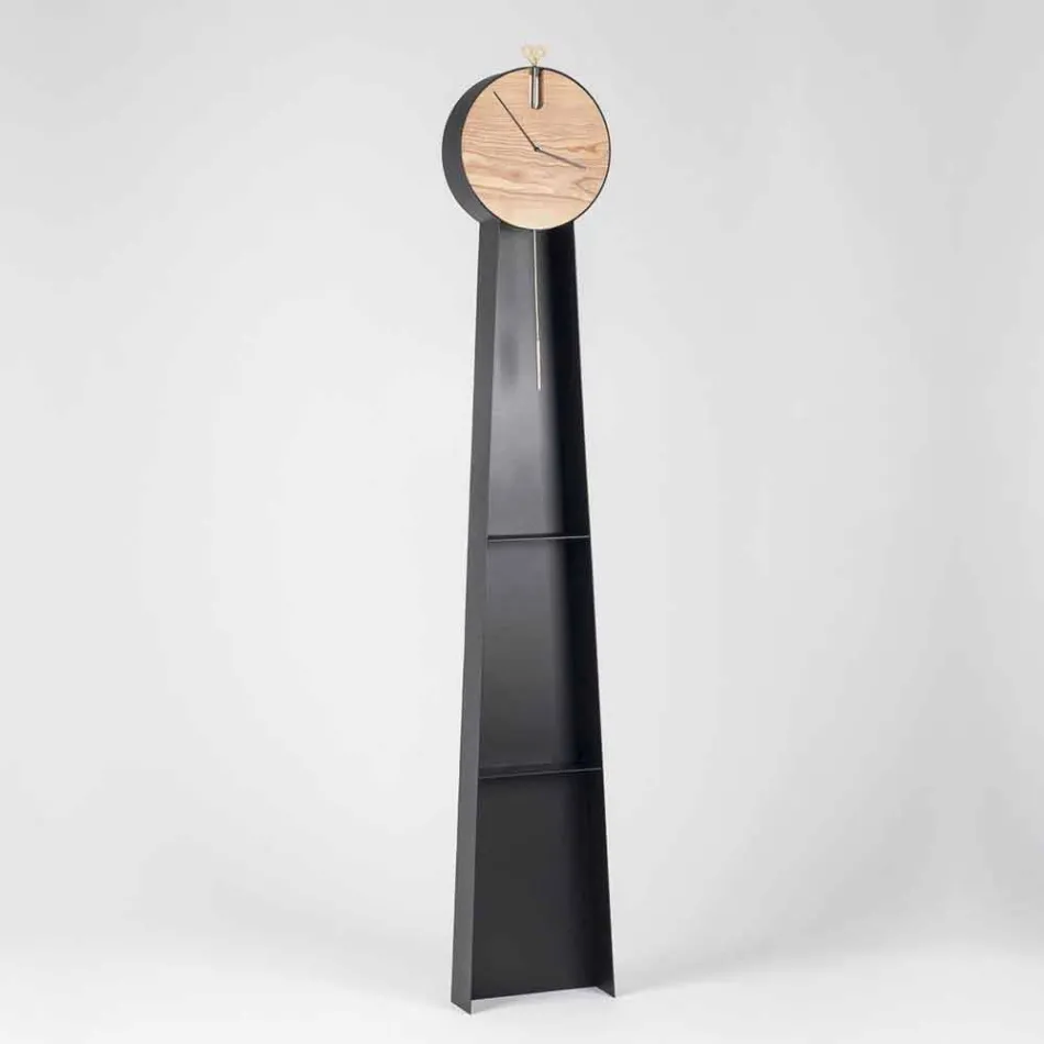 Design Pendulum Clock with Steel Structure Made in Italy - Pendolino Viadurini