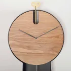 Design Pendulum Clock with Steel Structure Made in Italy - Pendolino Viadurini