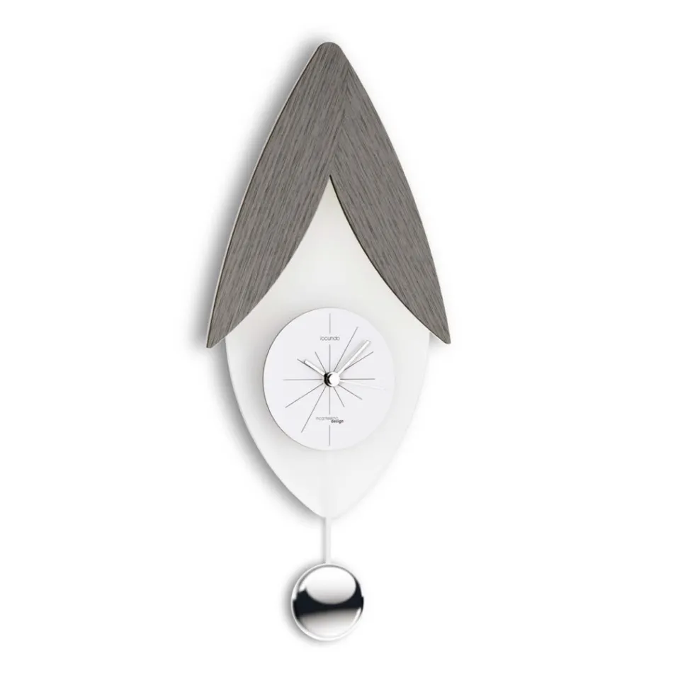 Pendulum Clock in Bisatin Methacrylate Made in Italy - Great Viadurini