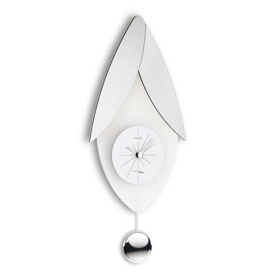Pendulum Clock in Bisatin Methacrylate Made in Italy - Great Viadurini