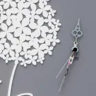 Modern Design Round Decorated Grey Wood Wall Clock - Shower Head Viadurini