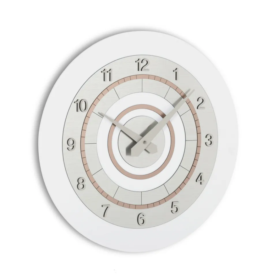 PVC Wall Clock of Different Shades of Colour Made in Italy - Flux Viadurini