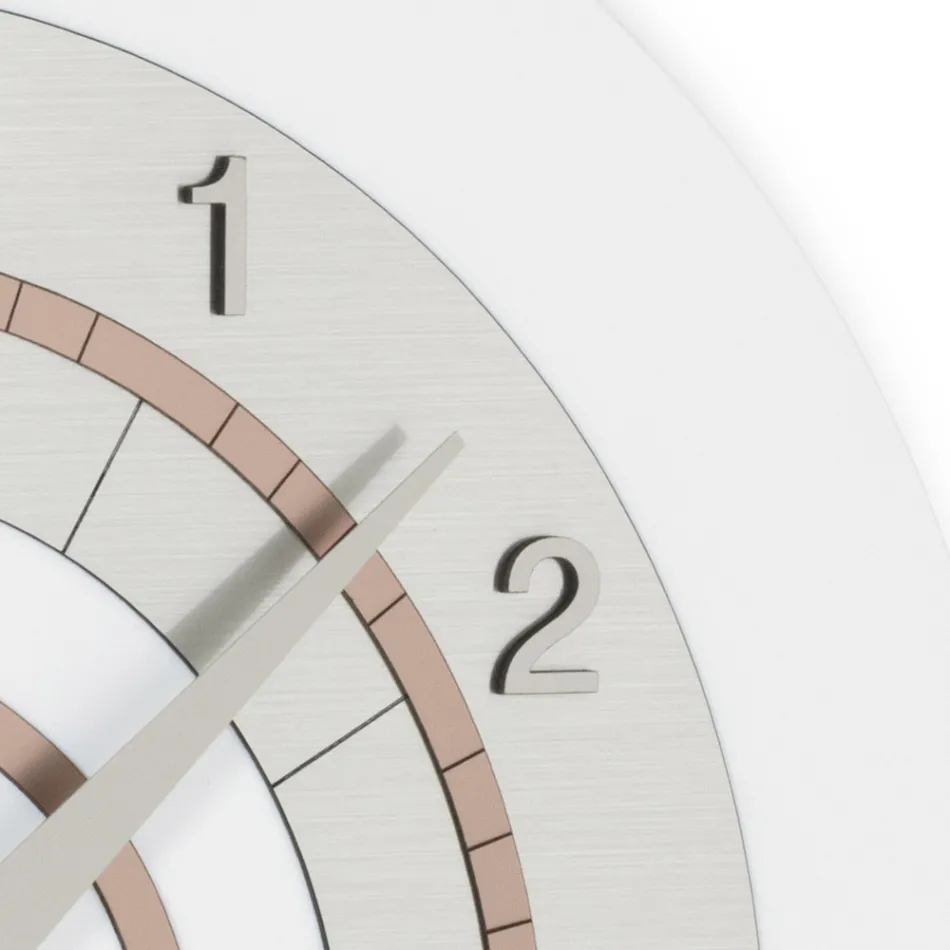 PVC Wall Clock of Different Shades of Colour Made in Italy - Flux Viadurini
