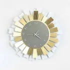 Modern Circular Two-tone Iron Wall Clock Made in Italy - Lussuria Viadurini