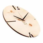 Round Wall Clock in Oak, Pine or Walnut Wood Made in Italy - Bethel Viadurini