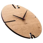 Round Wall Clock in Oak, Pine or Walnut Wood Made in Italy - Bethel Viadurini
