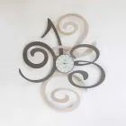 Design Wall Clock in Colored Iron Made in Italy - Fiordaliso Viadurini