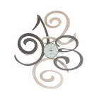 Design Wall Clock in Colored Iron Made in Italy - Fiordaliso Viadurini