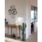 Colored Iron Design Wall Clock Made in Italy - Cornflower Viadurini