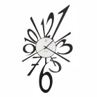 Design Wall Clock in Black Iron or Aluminium Made in Italy - Oceano Viadurini