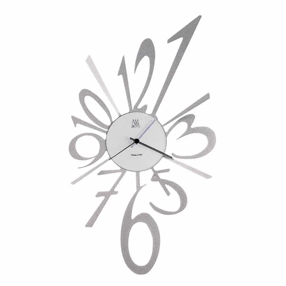 Design Wall Clock in Black Iron or Aluminium Made in Italy - Oceano Viadurini