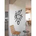 Black Iron or Aluminium Design Wall Clock Made in Italy - Ocean Viadurini